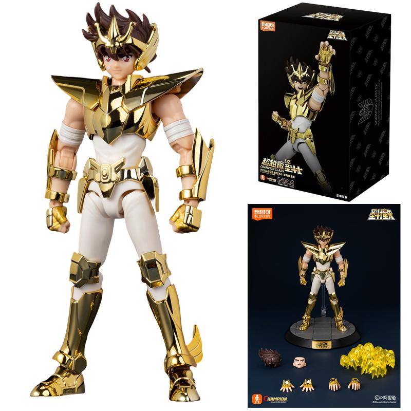 Blokees Saint Seiya Deathmask Shura Dragon Shiryu Aldebaran Siegfried Pegasus Cygnus Camus Action Figure Anime Model Doll Toys