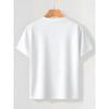 European Sizes Boys' And Teenager T-Shirt, Trendy Logo Cat And Bread Print, Short Sleeve Design, Suitable for Indoor Outdoor Casual And Sports Scenes