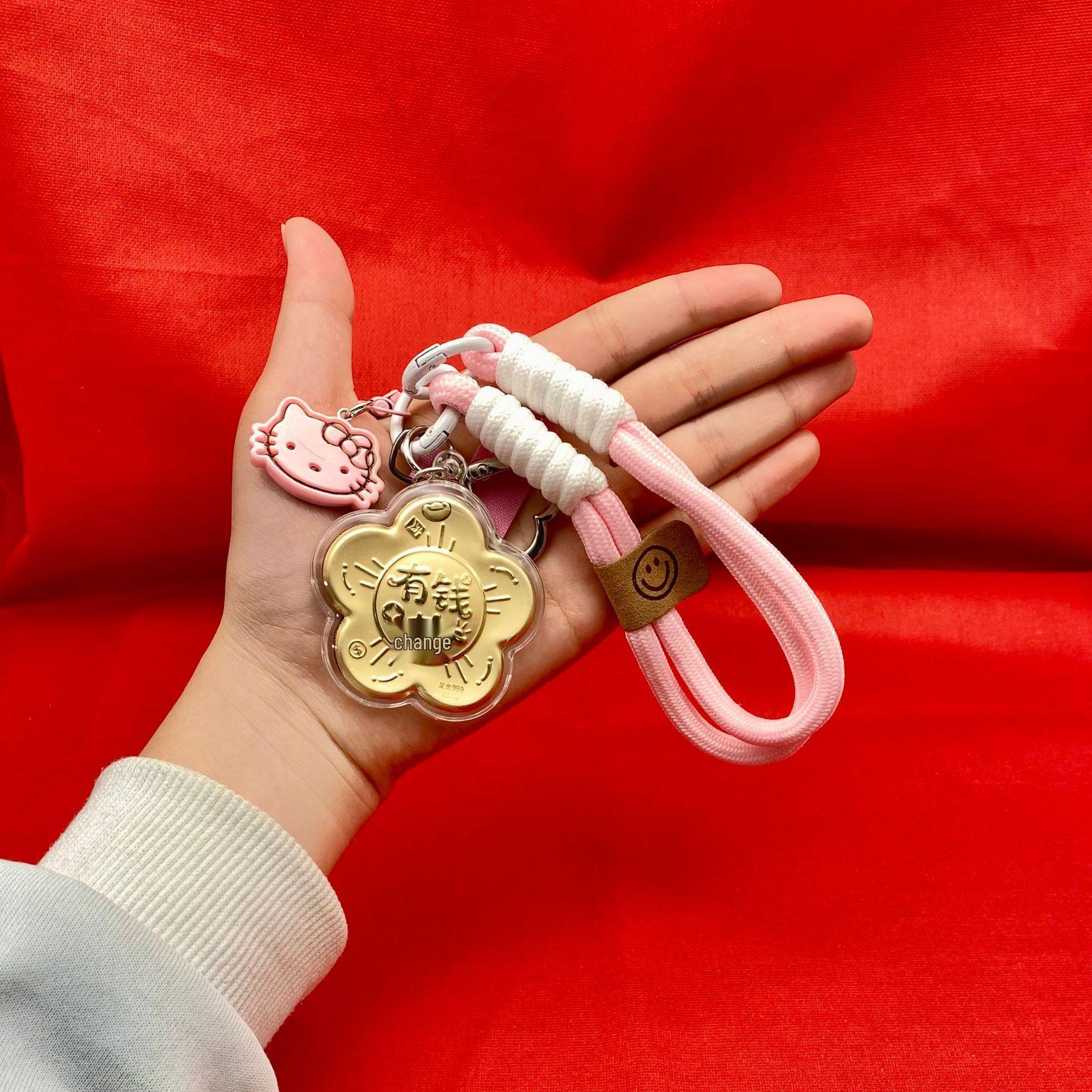 

Charming Gold Bag, Phone Lanyard & Keychain - Cute, Creative Holiday Gift for Friends Without Gold