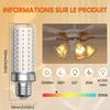 Lot de 3 ampoules LED E27 25W (équiv. 200W) 1800 lm Blanc chaud 3000K - Non dimmable