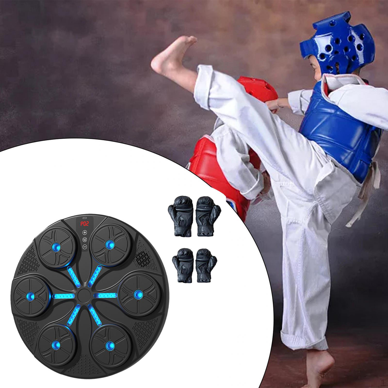 

Усовершенствованный электронный тренажер по боксу для боевых искусств и фитнеса Black Pad and Gloves