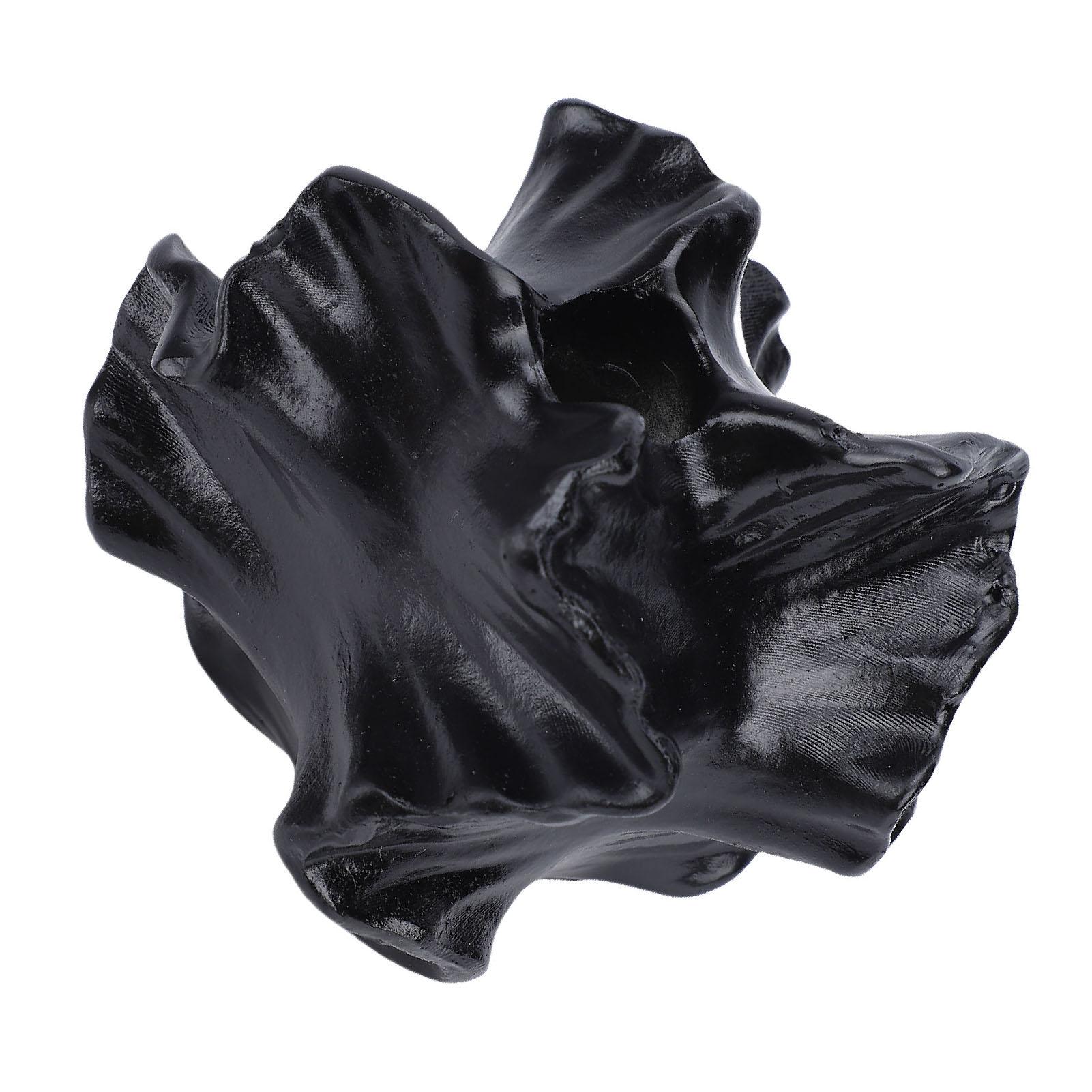 Vase Moderne, Centre de Table Minimaliste Noir, Vase à Fleurs en Résine pour Décor d'Automne Décoration de Maison Salon Bureau   Mariage Étagère d'Entrée Partie black
