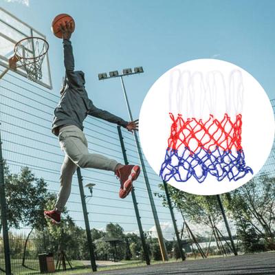 2 Pcs Basketball Net Replacement Thick Professional Basketball Net Heavy Duty Anti Whip Color Net Fits Standard Indoor or Outdoor Rims