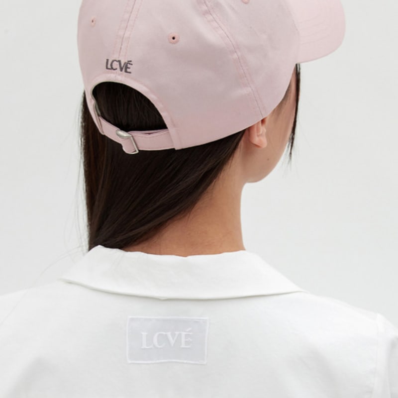 

LCVE LETTERING WASHED COTTON BALL CAP_PINK PINK_FREE