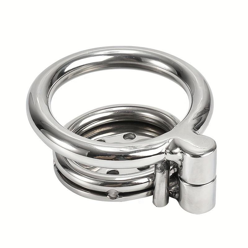 1pc Metal Male Penis Cage Chastity Lock BDSM Bondage Conditioning Adult Erotic Penis Bondage Male Sex Toys