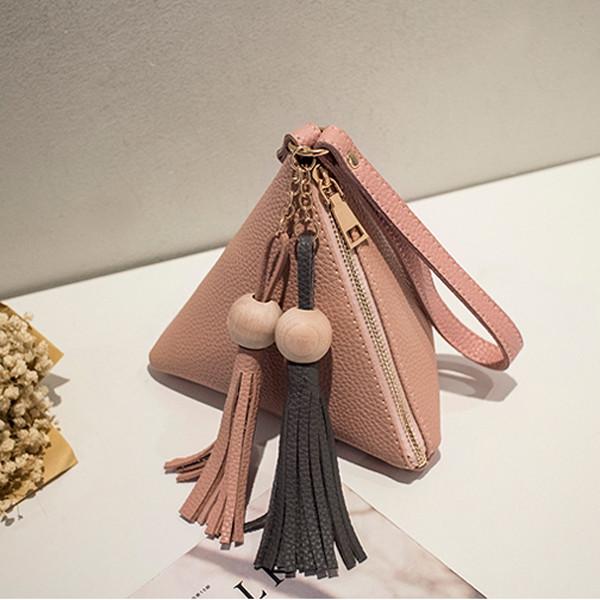Wobag мини-треугольник женский клатч кошелек ручная сумка на запястьях маленькая женская сумка женские клатчи повседневные розовый 860₽