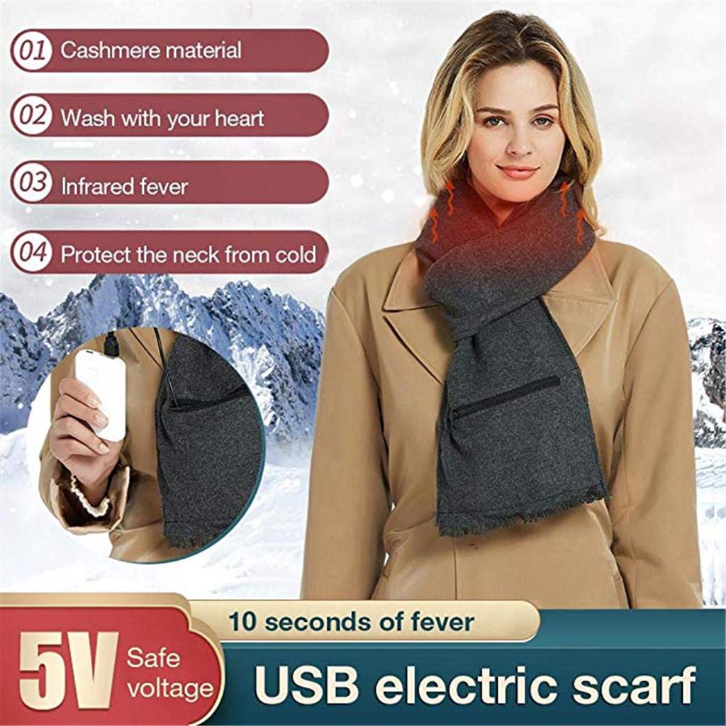 

Unisex USB Electric Scarf Heating Scarf Washable USB Fever Scarf Warm Neck