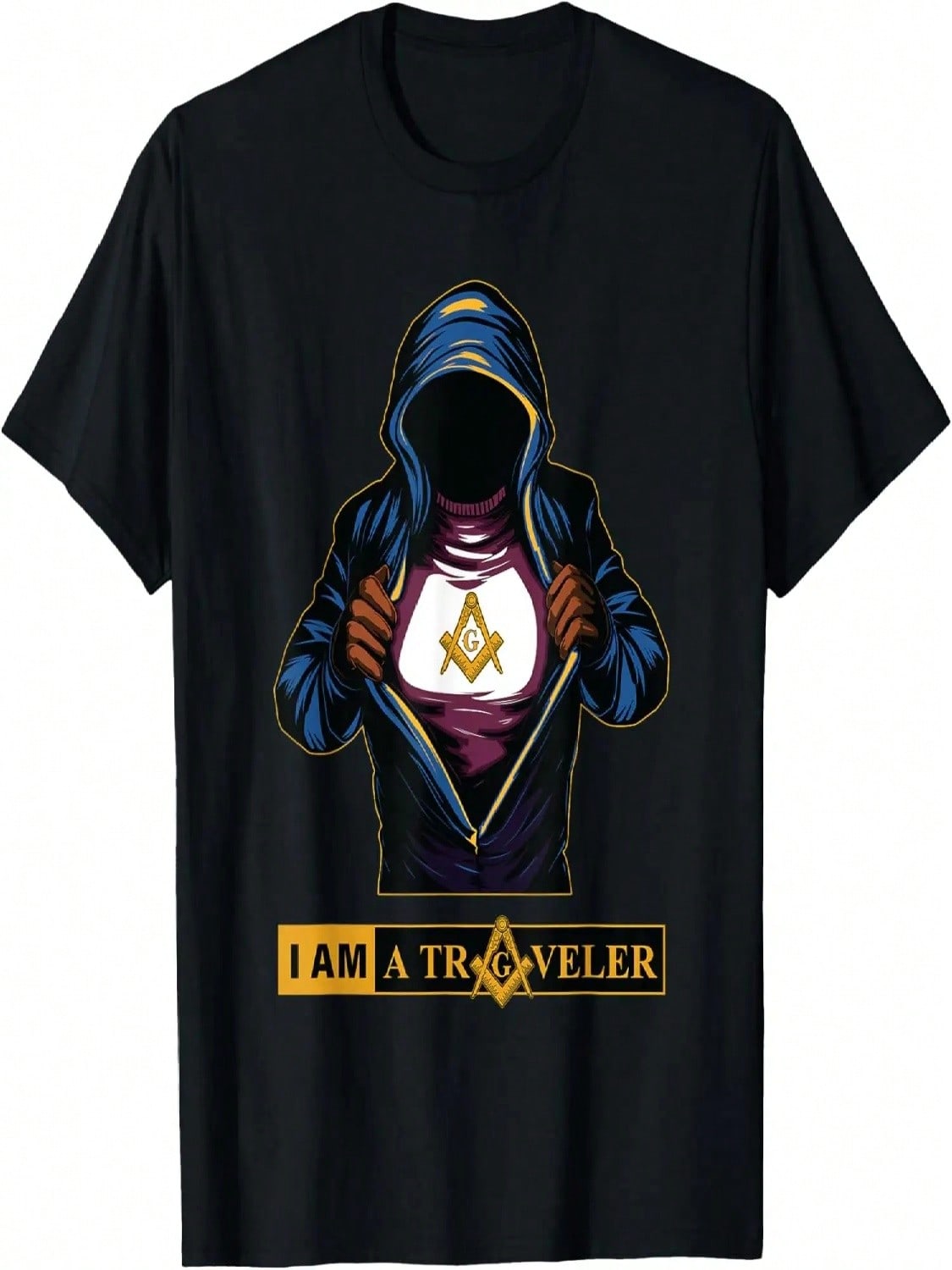 Masonic Freemason I Am A Traveler Mason T-Shirt S