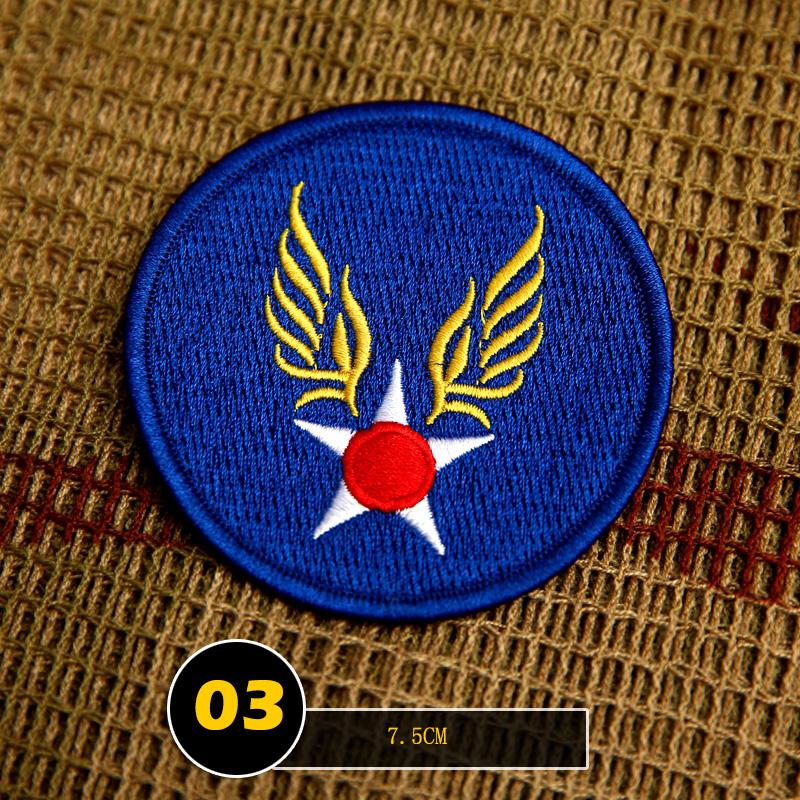 Military Fan Embroidered Armband Flight Jacket Armband Tactical Velcro Cloth Label Shoulder Badge Morale Badge Backpack Sticker