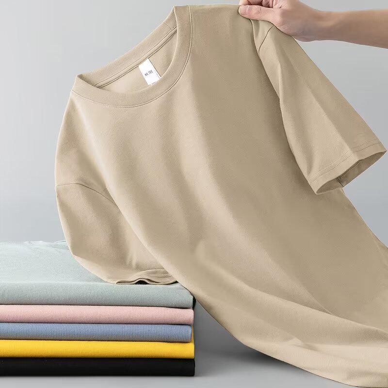 Men's Solid Color Short-Sleeve T-Shirt Summer Top