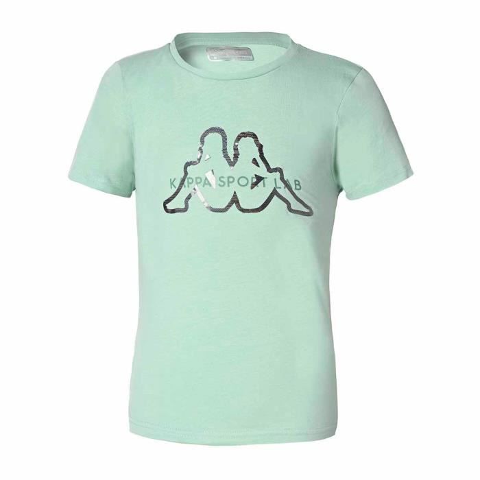 T-shirt enfant - Giaglione - Vert - Manches courtes - 100% coton - Multisport