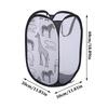 Folding Dirty Laundry Sorting Basket Washing Frame Bathroom Cloth Mesh Storage Bag Frame Bucket Laundry Organizers Storage Pouch
