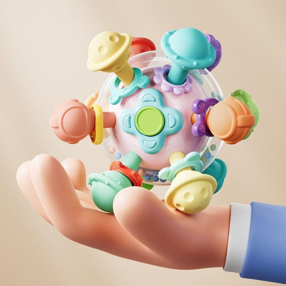 Colorful Early Educational Toy Food Grade Sensory Chew Toys Chew Baby Rattles Toys  Toddlers