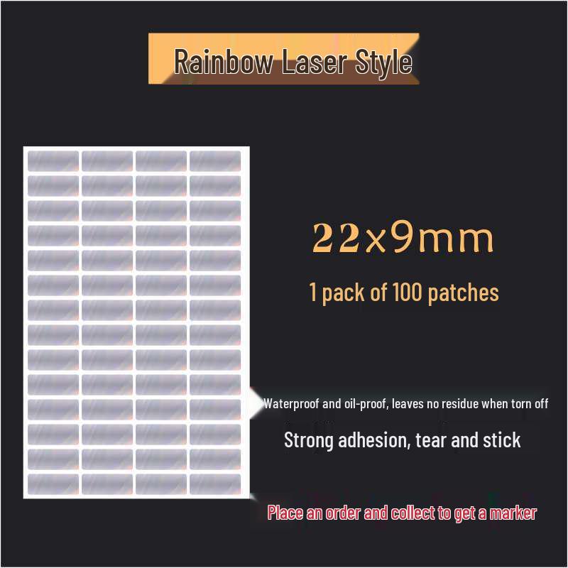 Waterproof Silver Label Stickers for Kitchen Storage and Seasoning Marking