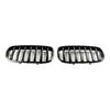 Frontfanger Nyregrill Grill Passer BMW X5 E70 X6 E71 2007-2013 Blank Svart