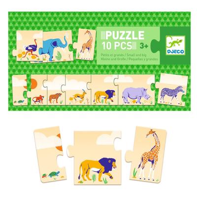 Educational Toy Puzzle for Ages 3 and Up, Jigsaw Puzzle, Large Puzzle, Educational Puzzle, Order, Observation, Picture Matching, Animal Puzzle,
