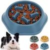 Slow Feeder Dog Food Bowl – Bowl Designed To Slow Eating, Promotes Healthy Digestion and Bloat