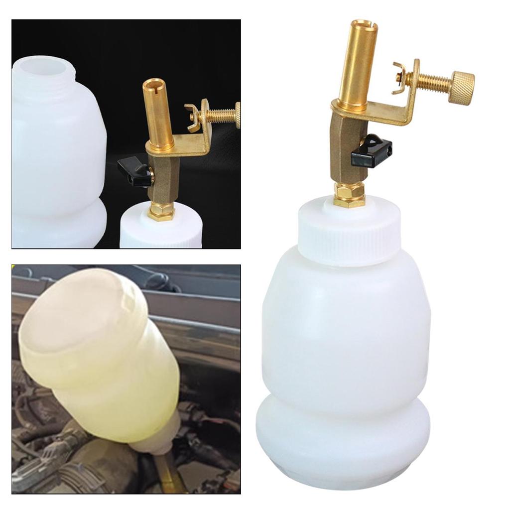 Vehicle Brake Fluid Bleeder 1L Wear Resistant Fittings Multiuse Brake Liquid Supplement Kit Brake Oil Pump Filling Equipment