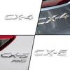 1Pc Car 3D ABS Plastic Chrome Silver/Black CX4 CX5 CX-4 CX-5 Logo Car Side Fender Rear Trunk Emblem Sticker For  Accessories