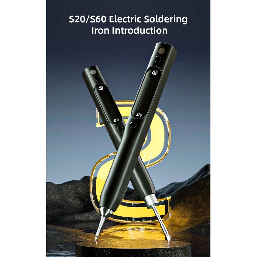 SEQURE S60 with Toolkit Nano Electric Soldering Iron Precision Portable Anti-static Soldering Pen Support PD|QC Power Supply