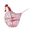 Iron Wire Easter Eggs Storage Containers Farmhouse Style Egg Holder Hen Shape Egg Baskets  Fruit