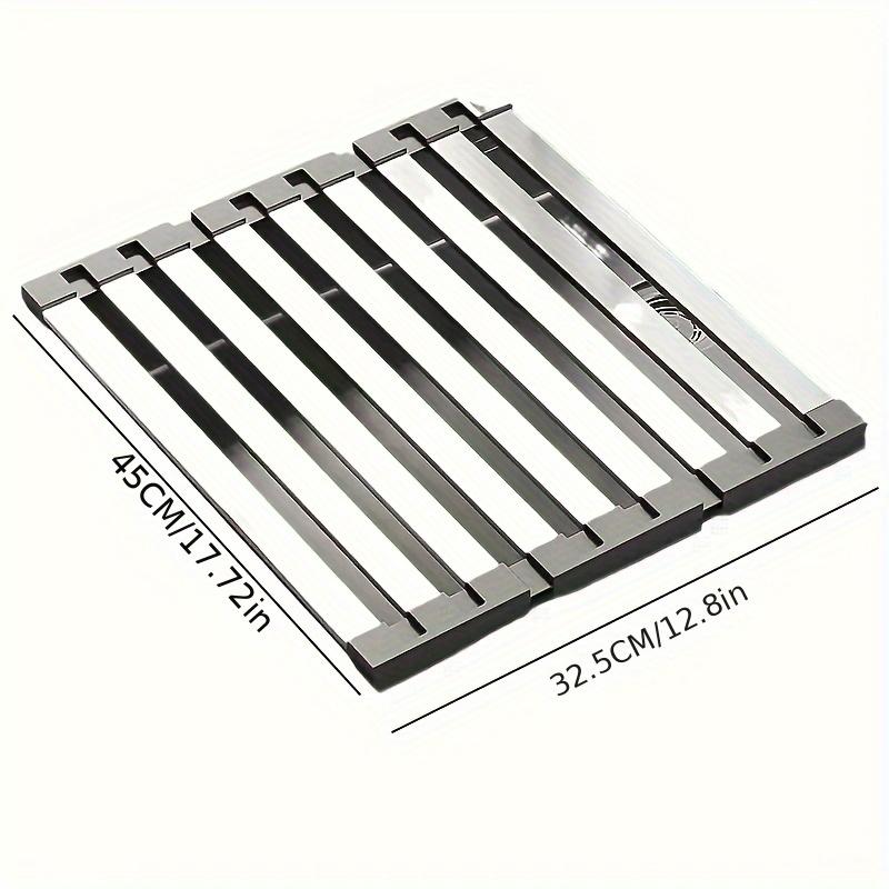 304 Stainless Steel Dish Drain Rack Multi Functional Drain Rack High Temperature Resistant Sink Organizer Kitchens Accessories