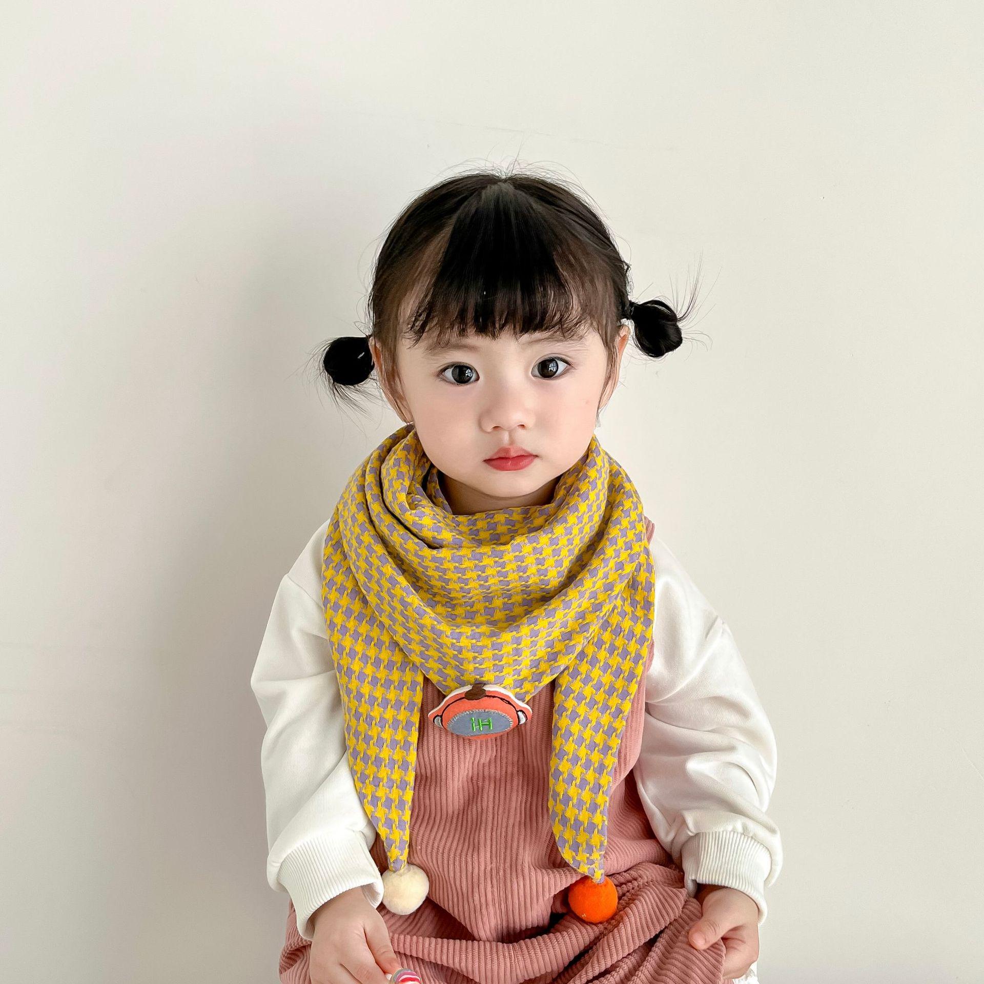 

Ветрозащитный треугольный шарф для детей осень/зима 2023 г.: Уютные шейные платки для мальчиков и девочек 110*30cm