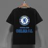 T-shirt de Football Chelsea Noir Coton Premium