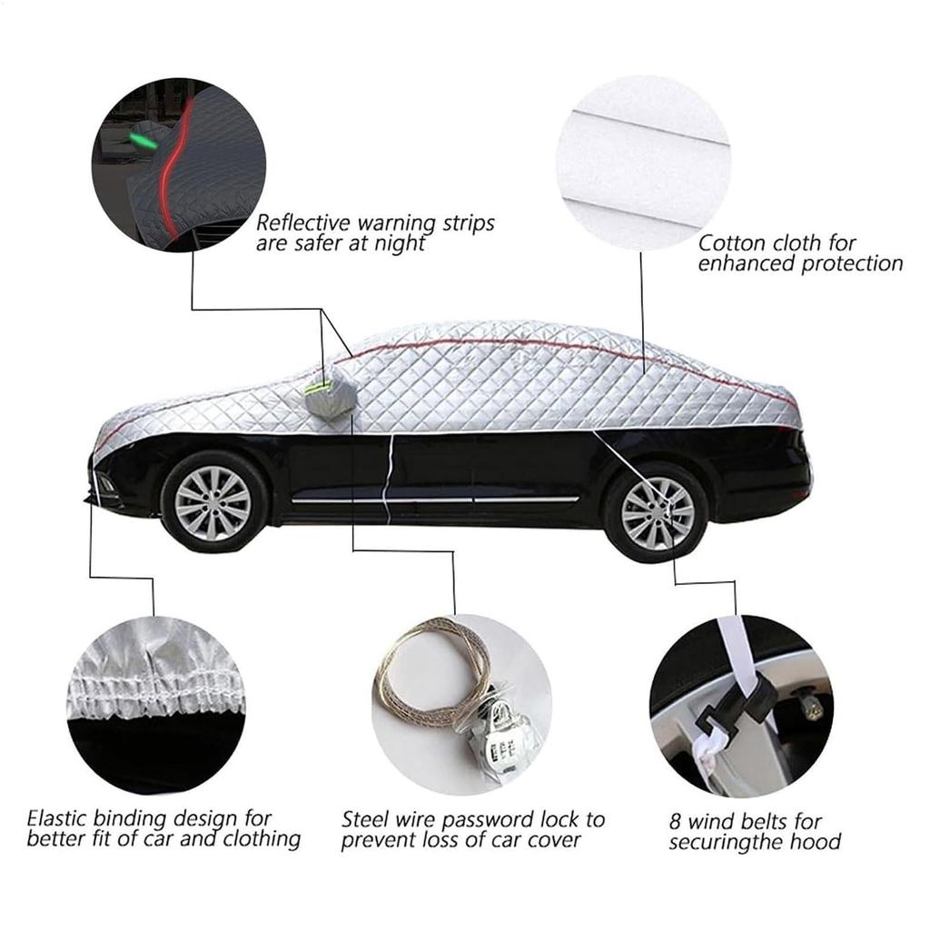 Car Cover Outdoor Waterproof Protection Four Seasons Windshield Protection Car Protector Snow Guard Sunshade Frost Cover Parts