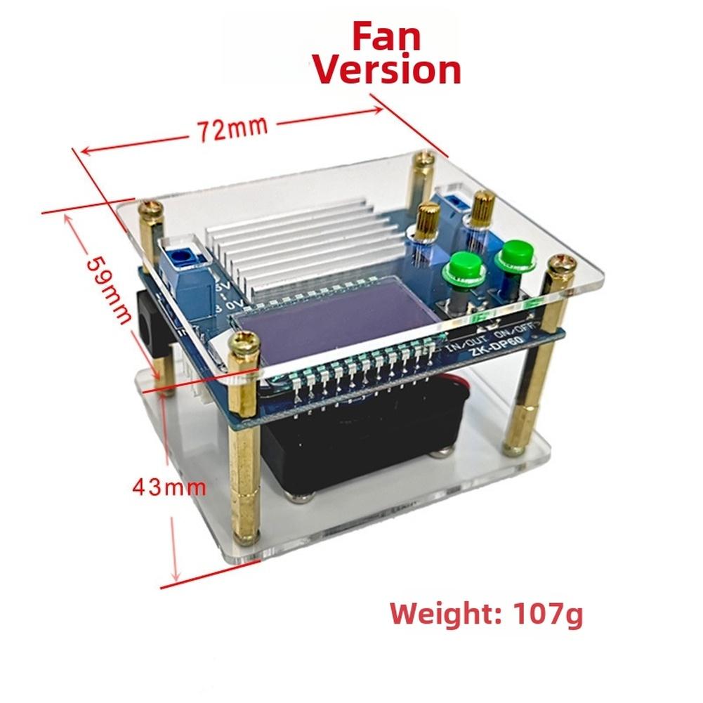 60W 6A Adjustable Step-Down Power Supply Module With LCD Display Case For Solar For Test Measurement Tool Accessory