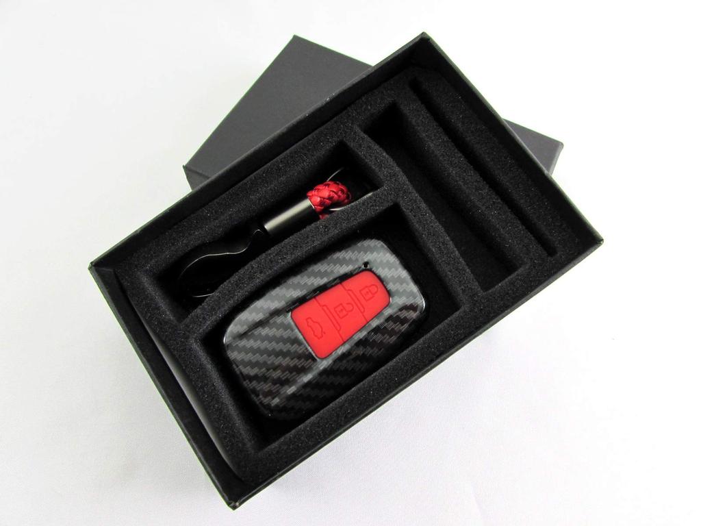 BRIGHTZ Carbon Fiber Smart Key Case for Prius PHV ZVW52 (Red) [KEY-CASE-018] ZVM M52 52 50 Prius PHV 31342