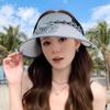 Women's Rechargeable UV Protection Sun Hat with Large Brim for Cycling