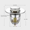 1pc Washbasin Bounce Core Anti Electroplating Odor Floor Drain Hole Plug, Downward Pressure Pop-Up Press Type Drainage