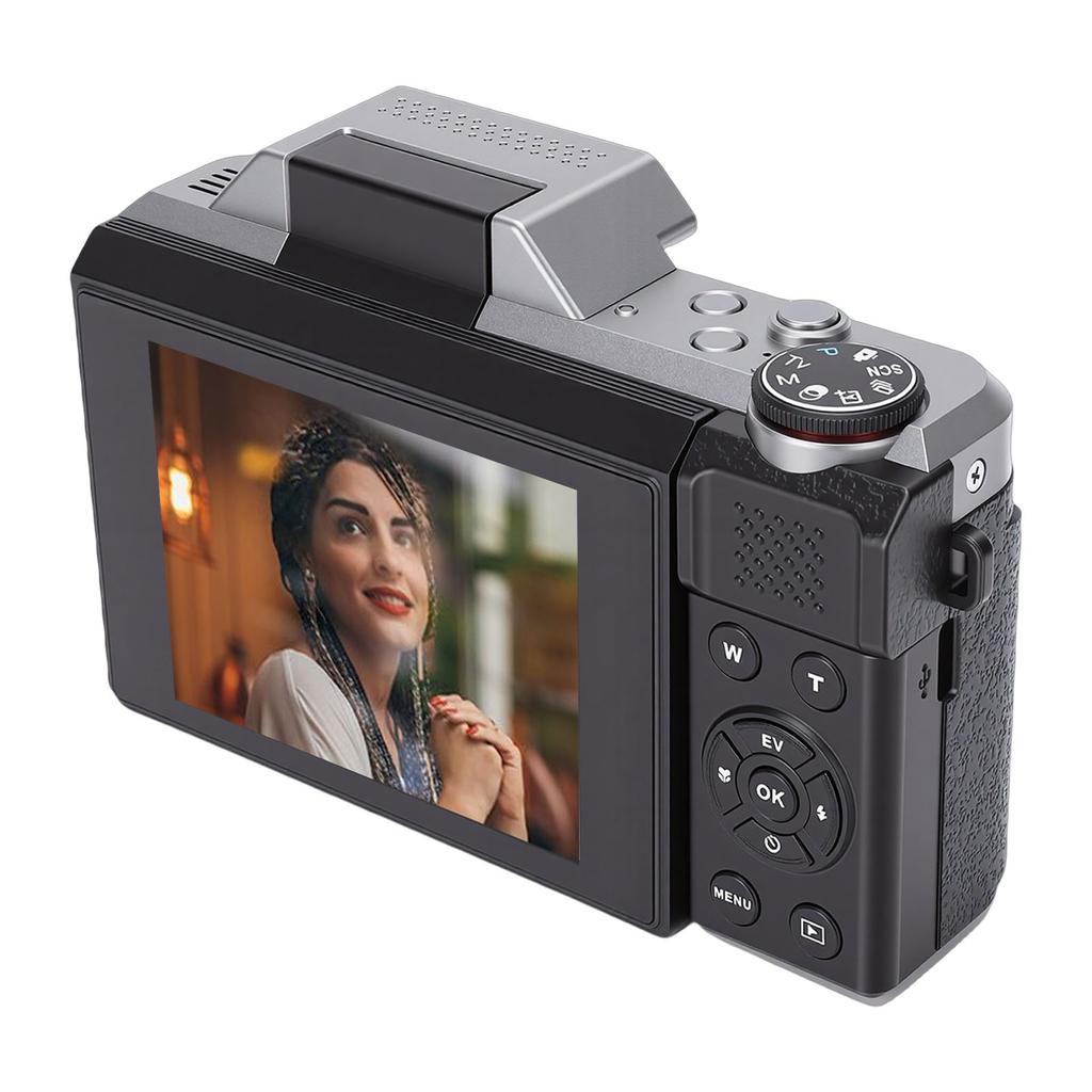 4K Digital Camera 64MP HD 6X Optical Zoom WiFi Teens Camera with 2.8 Inch 180 degrees  Flip Screen APP Control for