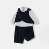 Trendige Herbst/Winter Cordweste Dreiteiliger Formeller Anzug für Babys & Kleinkinder