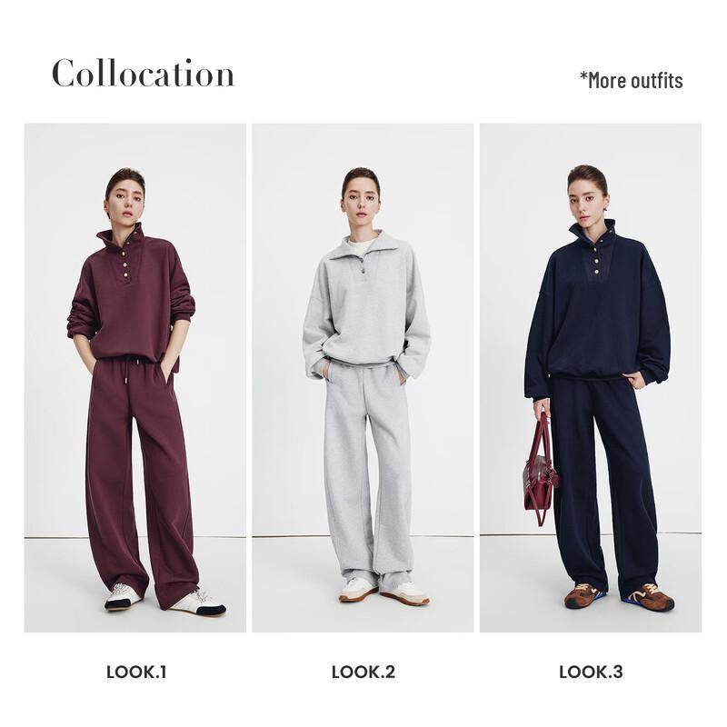 Navigare Women's 2025 Autumn/Winter All-Cotton Wide-Leg Casual Trousers