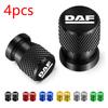 4pcs For DAF XF XG 95 105 106 Car Accessories Car Wheel Tire Valve Caps Tyre Stem Covers Airdust Waterproof