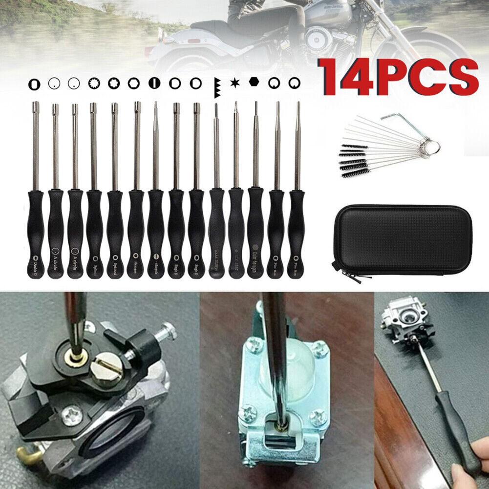 14pcs Carburetor Adjustment Tool Screwdriver Kit For Chainsaw Eater Trimmer