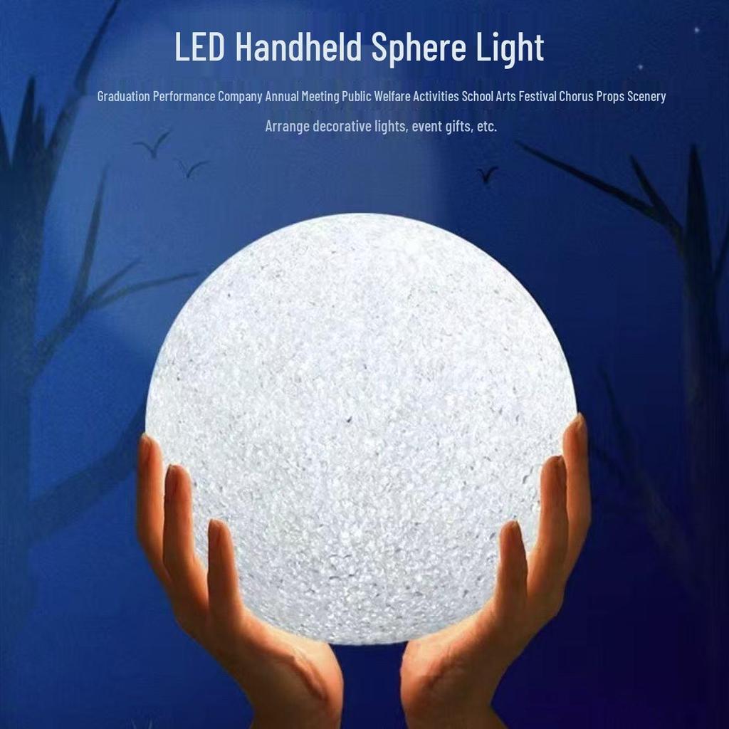 Glowing Crystal Ball Light Prop for Dance, Theater, and Performance