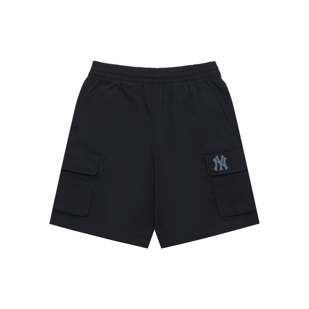 New MLB New York Yankees MLB Basic Logo 24SS Casual Shorts Unisex Black 3ASMB0643-50BKS