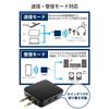 ELECOM Bluetooth Transmitter & Receiver (Receiver + Transmitter) 24-hour Continuous Playback Bluetooth Ver 5.0 [Wireless Music from TV, Airplanes, and