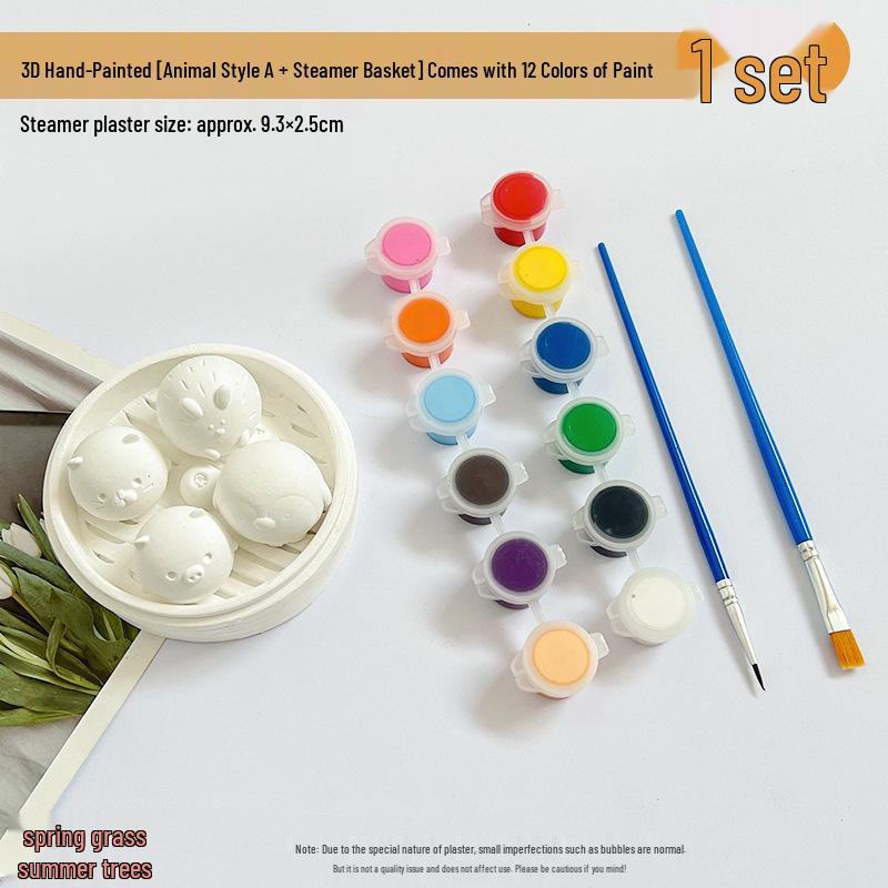 Mini Plaster Doll DIY Coloring Kit – Handmade Creative Toy & Gift Ornament