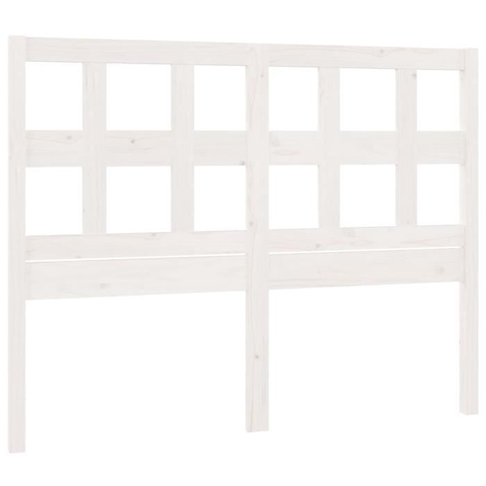 VidaXL Tête de lit Blanc 145,5x4x100 cm Bois massif de pin 818921