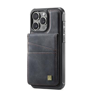For iPhone 12 Pro 6.1 inch/iPhone 12 6.1 Inch Case AUTSPACE A12 Leather Phone Case with Detachable Card Bag