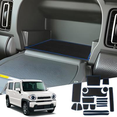 WEIPIN 2025 Suzuki Hustler Interior Rubber and Easy Custom Parts for the Hustler Blue (2nd Generation) Mat, Anti-Slip Stain-Resistant, Durable,