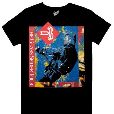David Bowie Unisex Voksen Glass Spider Tour T-skjorte med Ryggtrykk