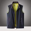 Men's High-End Detachable Hooded Vest: Stylish, Casual, Sleeveless Outdoor Sportswear for Spring and Autumn