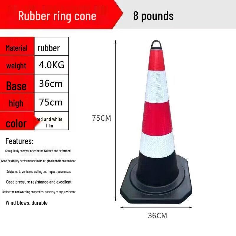 Aokewen 8-Jin Reflective Traffic Cones & Telescopic Barrier Rods