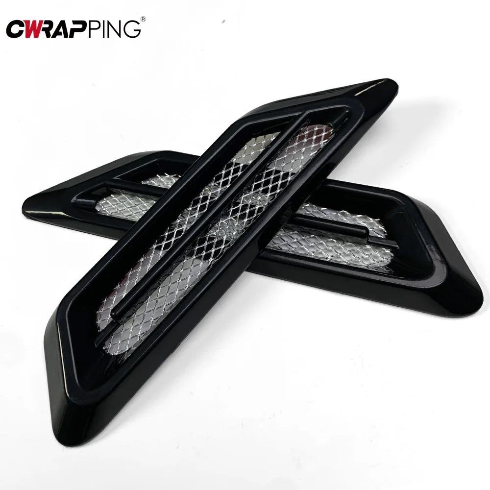 

Car Air Outlet Decorative Strip Air Intake Grille Side Shark Gill-shaped Anti-collision Waterproof Protection for Car Accessorie 2pcs чёрный