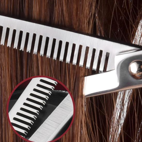 1 Set Hair Cutting Scissor Kit with Case Professional Salon Barber Alloy Men Women Hairdressing Thinning Shears Comb Hair Clips Set